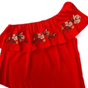 Flying Tomato One Shoulder SMALL Orange Top